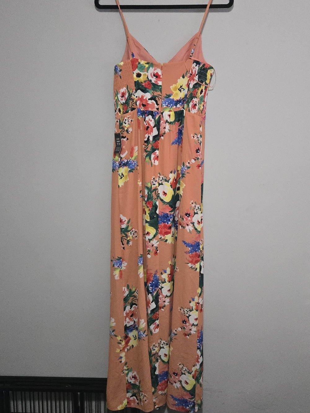Express Peach Floral Maxi Dress - Picture 5 of 7